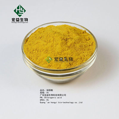 Extrato ácido clorogénico natural do pó amarelo de 5%